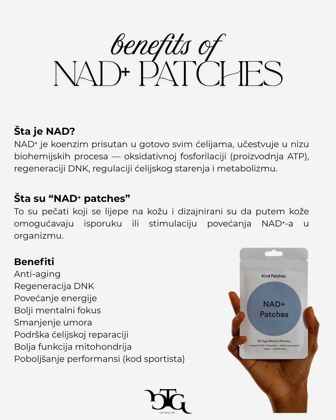Benefits of NAD and patches